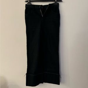 J brand black wide leg jeans / size 24